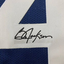 Facsimile Autographed Bo Jackson Auburn Blue Reprint Laser Auto College Football Jersey Size Men's XL (ONLINE ORDER ONLY)