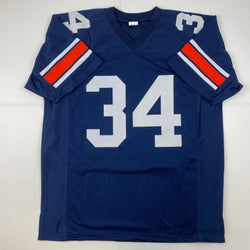 Facsimile Autographed Bo Jackson Auburn Blue Reprint Laser Auto College Football Jersey Size Men's XL (ONLINE ORDER ONLY)