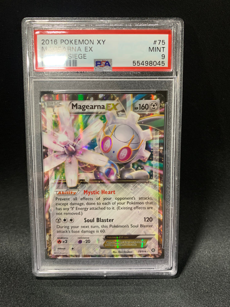 2016 POKEMON XY STEAM SIEGE MAGEARNA EX #75 - PSA MINT 9 (Online Order Only)