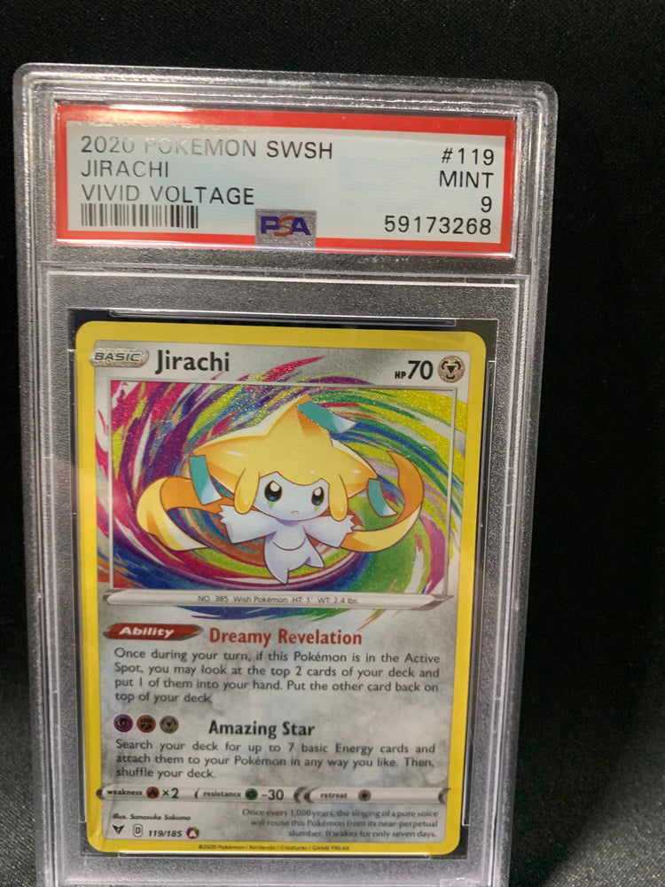 2020 POKEMON SWORD & SHIELD VIVID VOLTAGE JIRACHI #119 - PSA MINT 9 (Online Order Only)