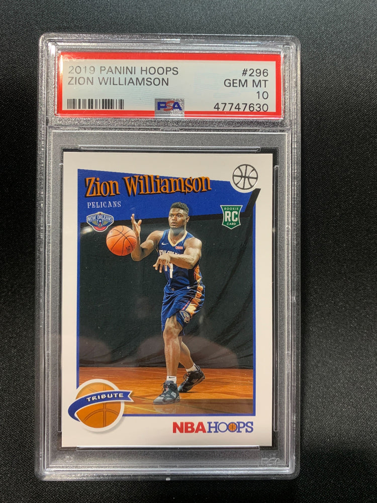 2019 PANINI HOOPS ZION WILLIAMSON #296 - PSA 10 (Online Order Only)