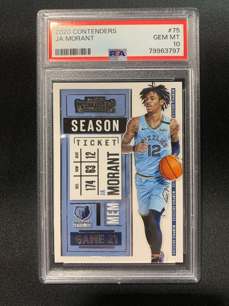 2020 PANINI CONTENDERS JA MORANT  #75 - PSA 10 (Online Order Only)
