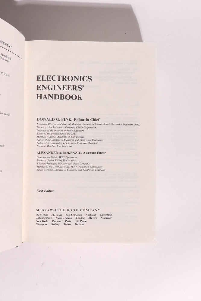 Electronics Engineers' Handbook (ONLINE ORDER ONLY)
