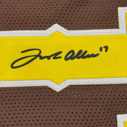Facsimile Autographed Josh Allen Wyoming Brown Reprint Laser Auto College Football Jersey Size Men's XL (ONLINE ORDER ONLY)