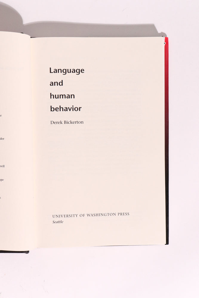 Language and Human Behavior (ONLINE ORDER ONLY)