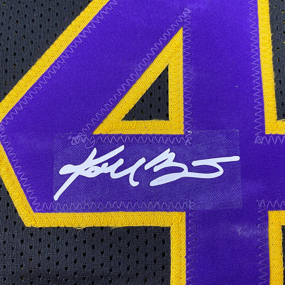 Facsimile Autographed Kobe Bryant #24 Los Angeles LA Black Reprint Laser Auto Basketball Jersey Size Men's XL (ONLINE ORDER ONLY)
