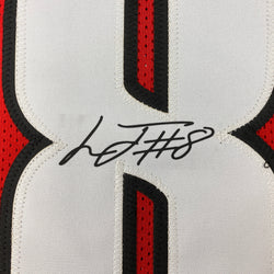 Facsimile Autographed Lamar Jackson Louisville Red Reprint Laser Auto College Football Jersey Size Men's XL (ONLINE ORDER ONLY)