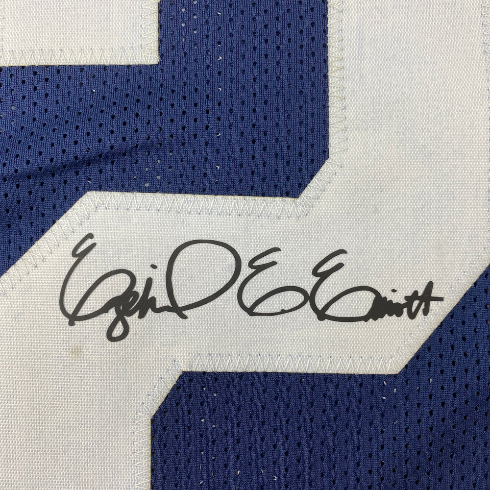 Facsimile Autographed Ezekiel Elliott Dallas Thanksgiving Day Reprint Laser Auto Football Jersey Size Men's XL (ONLINE ORDER ONLY)