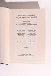 Analytical Chemistry of the Manhattan Project, First Edition 1950 (ONLINE ORDER ONLY)