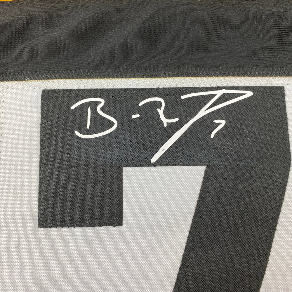 Facsimile Autographed Ben Roethlisberger Pittsburgh Bumble Bee Reprint Laser Auto Football Jersey Size Men's XL (ONLINE ORDER ONLY)