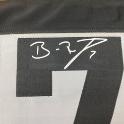 Facsimile Autographed Ben Roethlisberger Pittsburgh Bumble Bee Reprint Laser Auto Football Jersey Size Men's XL (ONLINE ORDER ONLY)