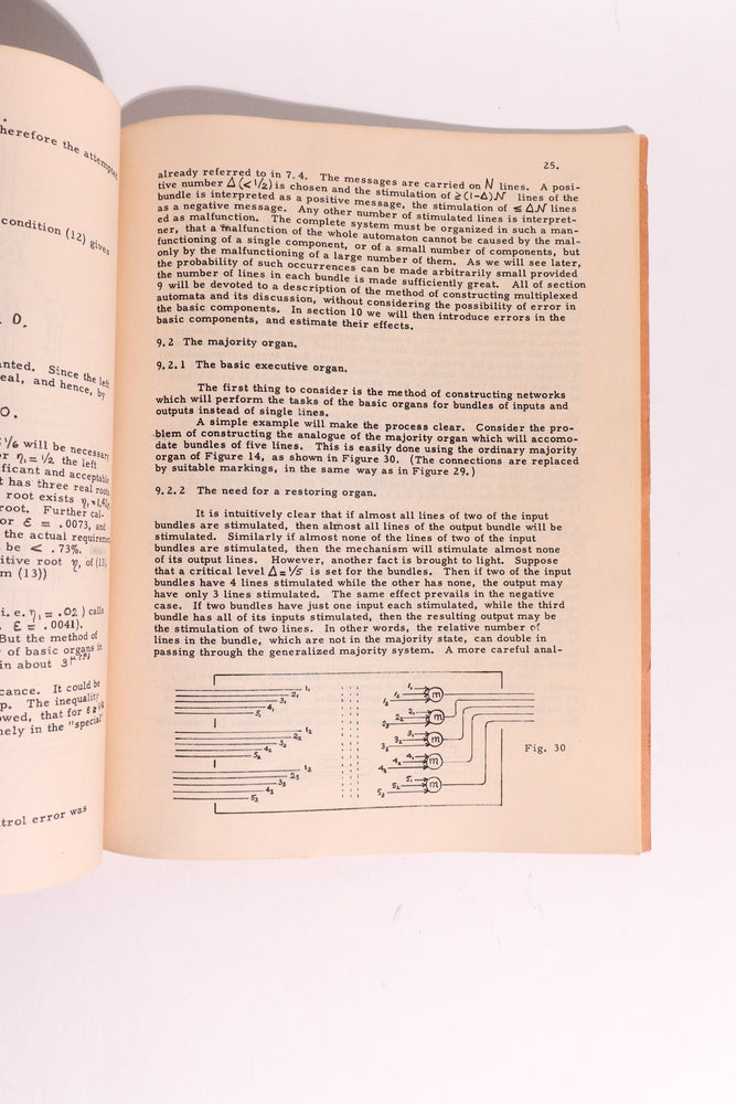 Original 1952 John von Neumann Caltech Lecture Notes — Probabilistic Logics & Early Fault-Tolerant Computing (ONLINE ORDER ONLY)
