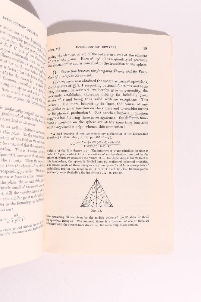 On Riemann's Theory of Algebraic Functions and Their Integrals — Felix Klein (ONLINE ORDER ONLY)