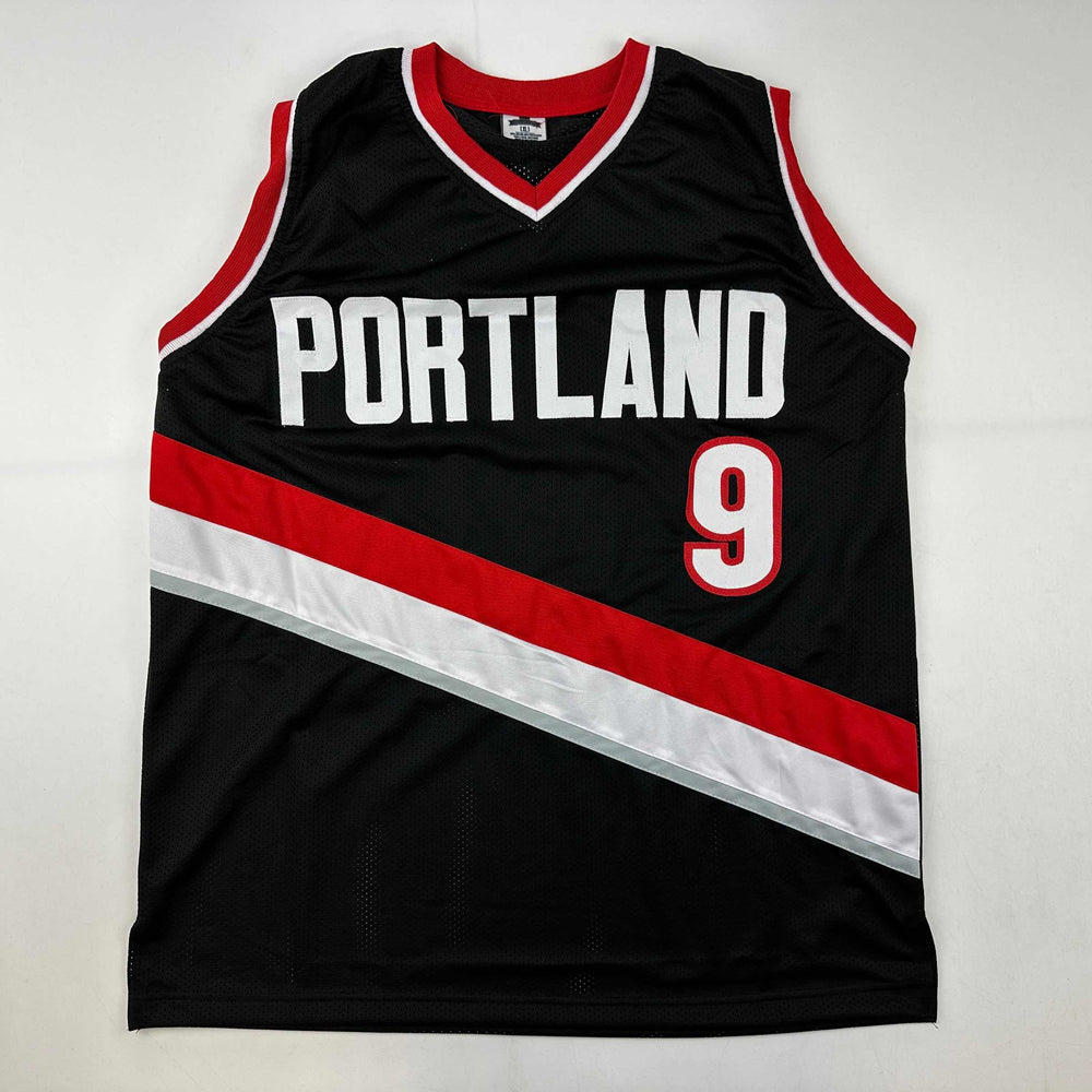 Facsimile Autographed Jerami Grant Portland Black Reprint Laser Auto Basketball Jersey Size Men's XL (ONLINE ORDER ONLY)
