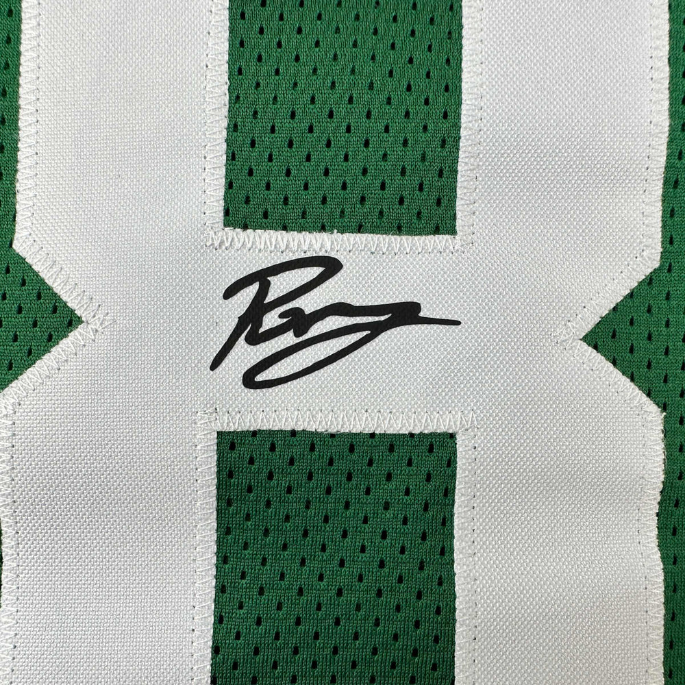 Facsimile Autographed Kristaps Porzingis Boston Green Reprint Laser Auto Basketball Jersey Size Men's XL (ONLINE ORDER ONLY)