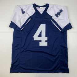 Facsimile Autographed Dak Prescott Dallas Thanksgiving Day Reprint Laser Auto Football Jersey Size Men's XL (ONLINE ORDER ONLY)
