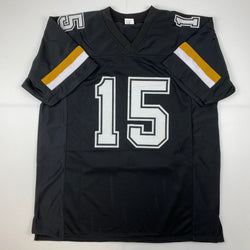 Facsimile Autographed Drew Brees Purdue Black Reprint Laser Auto College Football Jersey Size Men's XL (ONLINE ORDER ONLY)
