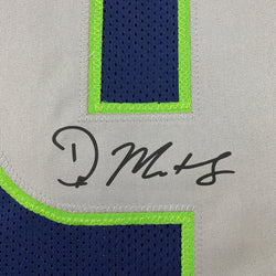 Facsimile Autographed D.K. DK Metcalf Seattle Blue Reprint Laser Auto Football Jersey Size Men's XL (ONLINE ORDER ONLY)