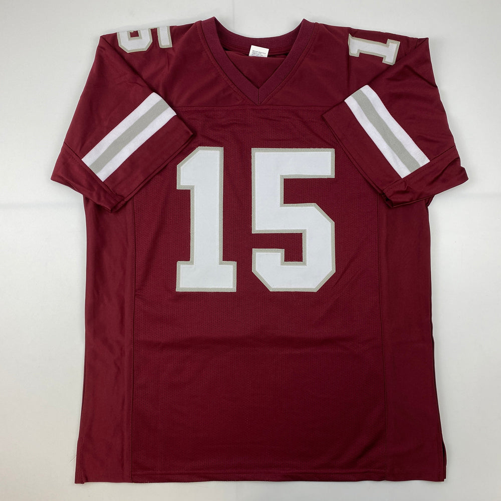 Facsimile Autographed Dak Prescott Mississippi State Maroon Reprint Laser Auto College Football Jersey Size Men's XL (ONLINE ORDER ONLY)