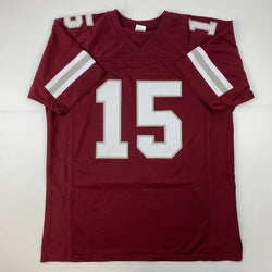 Facsimile Autographed Dak Prescott Mississippi State Maroon Reprint Laser Auto College Football Jersey Size Men's XL (ONLINE ORDER ONLY)