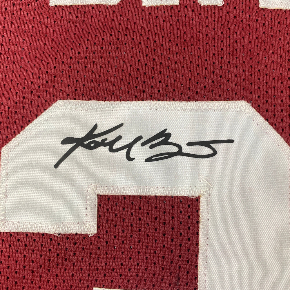 Facsimile Autographed Kobe Bryant Lower Merion Maroon Reprint Laser Auto High School Basketball Jersey Size Men's XL (ONLINE ORDER ONLY)