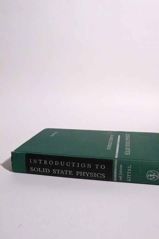 Introduction to Solid State Physics — Charles Kittel, 1963 (ONLINE ORDER ONLY)