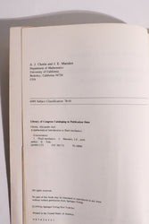 A Mathematical Introduction to Fluid Mechanics — Chorin & Marsden, First Edition, 1979 (ONLINE ORDER ONLY)