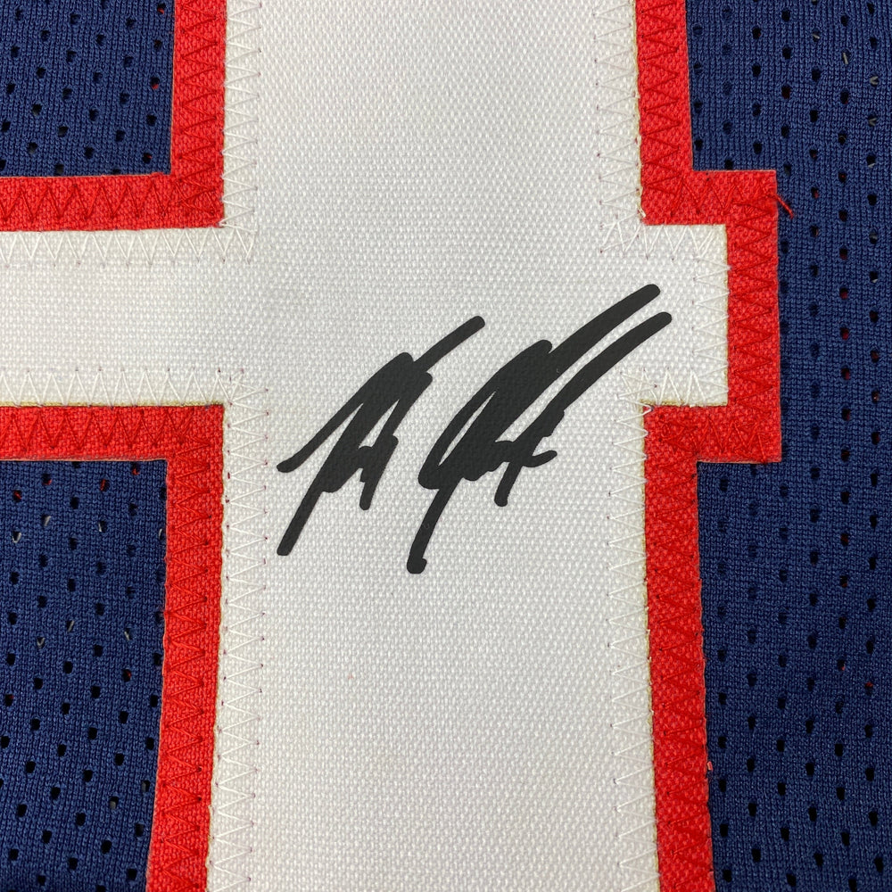 Facsimile Autographed Rob Gronk Gronkowski Arizona Blue Reprint Laser Auto College Football Jersey Size Men's XL (ONLINE ORDER ONLY)
