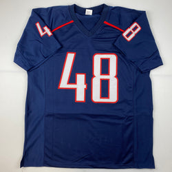 Facsimile Autographed Rob Gronk Gronkowski Arizona Blue Reprint Laser Auto College Football Jersey Size Men's XL (ONLINE ORDER ONLY)