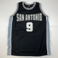 Facsimile Autographed Tony Parker San Antonio Black Reprint Laser Auto Basketball Jersey Size Men's XL (ONLINE ORDER ONLY)