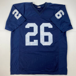 Facsimile Autographed Saquon Barkley Penn State Blue Reprint Laser Auto College Football Jersey Size Men's XL (ONLINE ORDER ONLY)
