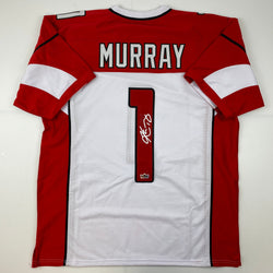 Facsimile Autographed Kyler Murray Arizona White Reprint Laser Auto Football Jersey Size Men's XL (ONLINE ORDER ONLY)