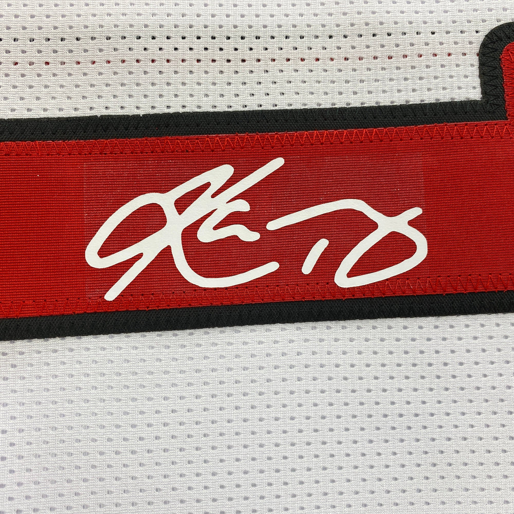 Facsimile Autographed Kyler Murray Arizona White Reprint Laser Auto Football Jersey Size Men's XL (ONLINE ORDER ONLY)