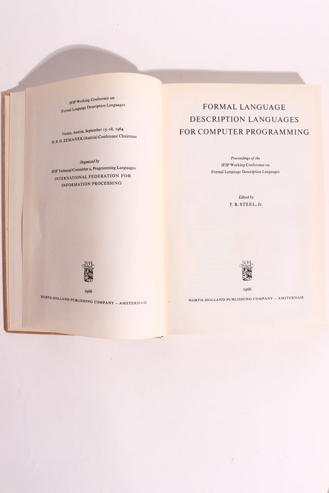 Formal Language Description Languages for Computer Programming — T.B. Steel Jr., 1966 | Early Computer Science & Programming Language Theory (ONLINE ORDER ONLY)