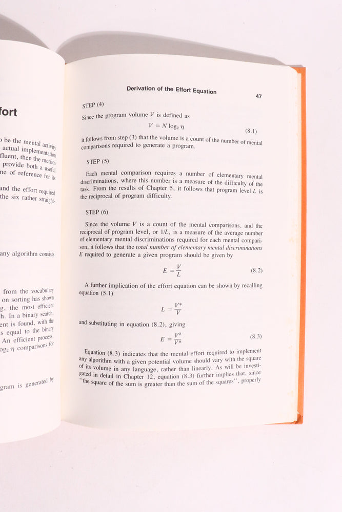 Elements of Software Science — Maurice H. Halstead, 1977 | Foundational Software Metrics & Programming Theory (ONLINE ORDER ONLY)