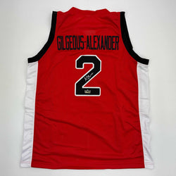 Facsimile Autographed Shai Gilgeous-Alexander SGA Canada Red Reprint Laser Auto Basketball Jersey Size Men's XL (ONLINE ORDER ONLY)