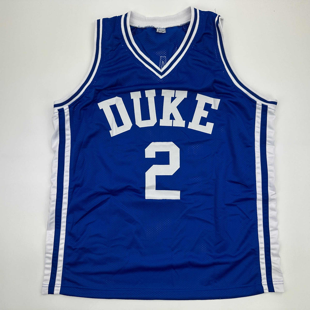 Facsimile Autographed Cooper Flagg Duke Blue Reprint Laser Auto College Basketball Jersey Size Men's XL (ONLINE ORDER ONLY)