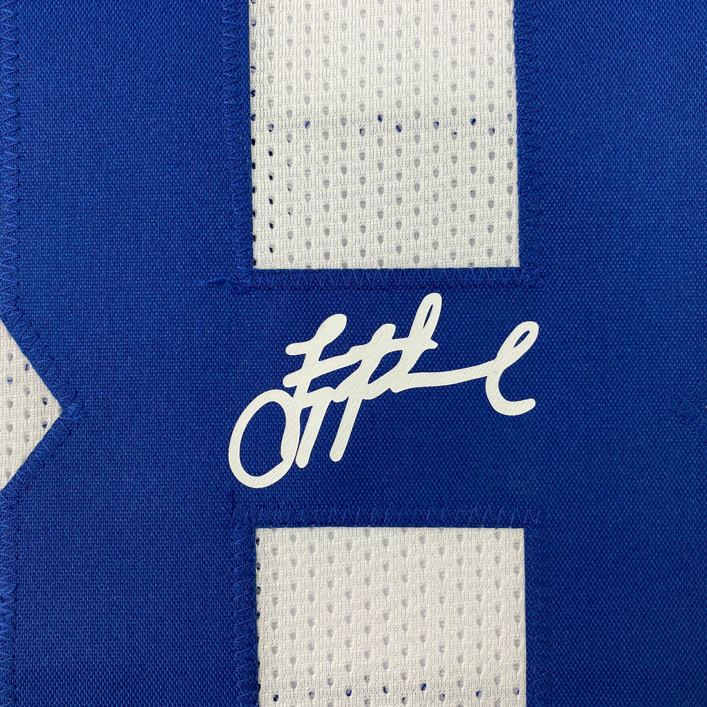 Facsimile Autographed Troy Aikman Dallas White Reprint Laser Auto Football Jersey Size Men's XL (ONLINE ORDER ONLY)