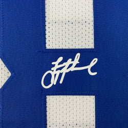 Facsimile Autographed Troy Aikman Dallas White Reprint Laser Auto Football Jersey Size Men's XL (ONLINE ORDER ONLY)