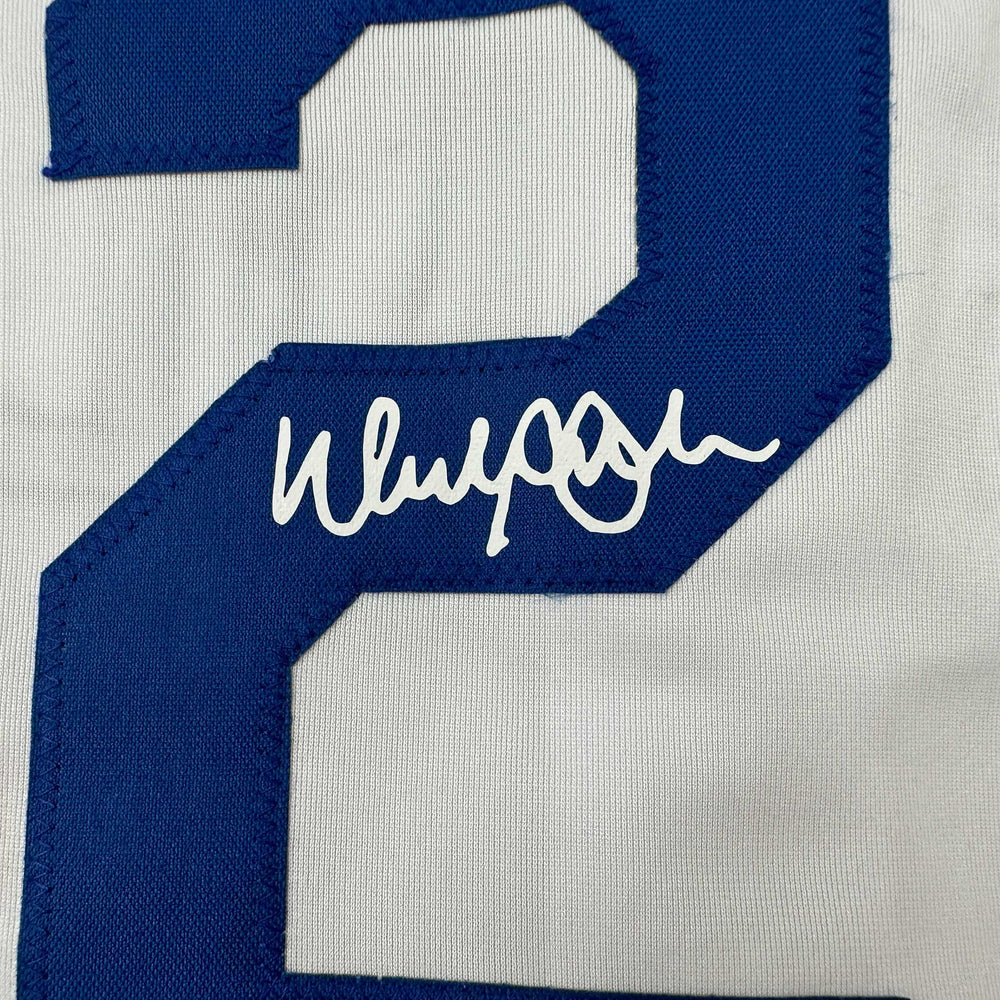 Facsimile Autographed Walker Buehler Los Angeles LA White Reprint Laser Auto Baseball Jersey Size Men's XL (ONLINE ORDER ONLY)