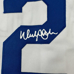 Facsimile Autographed Walker Buehler Los Angeles LA White Reprint Laser Auto Baseball Jersey Size Men's XL (ONLINE ORDER ONLY)