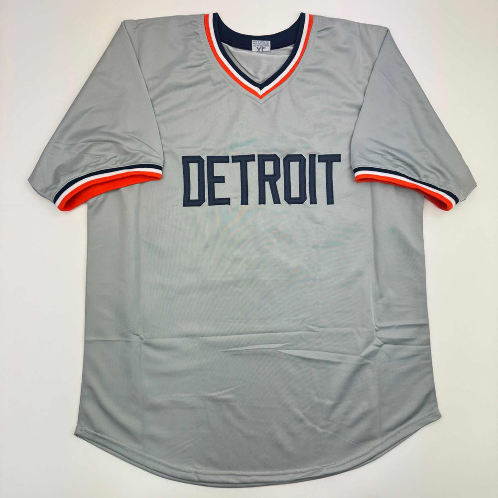 Autographed/Signed Jack Morris Detroit Grey Baseball Jersey JSA COA (ONLINE ORDER ONLY)