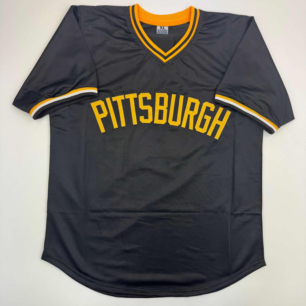 Autographed/Signed Tony Pena Pittsburgh Black Baseball Jersey JSA COA (ONLINE ORDER ONLY)