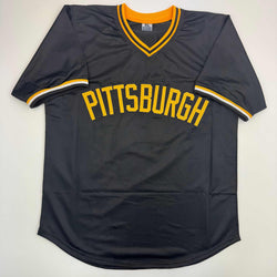 Autographed/Signed Tony Pena Pittsburgh Black Baseball Jersey JSA COA (ONLINE ORDER ONLY)