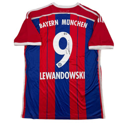 Autographed/Signed Robert Lewandowski FC Bayern Munich Red Soccer Futbol Jersey Beckett BAS COA (ONLINE ORDER ONLY)