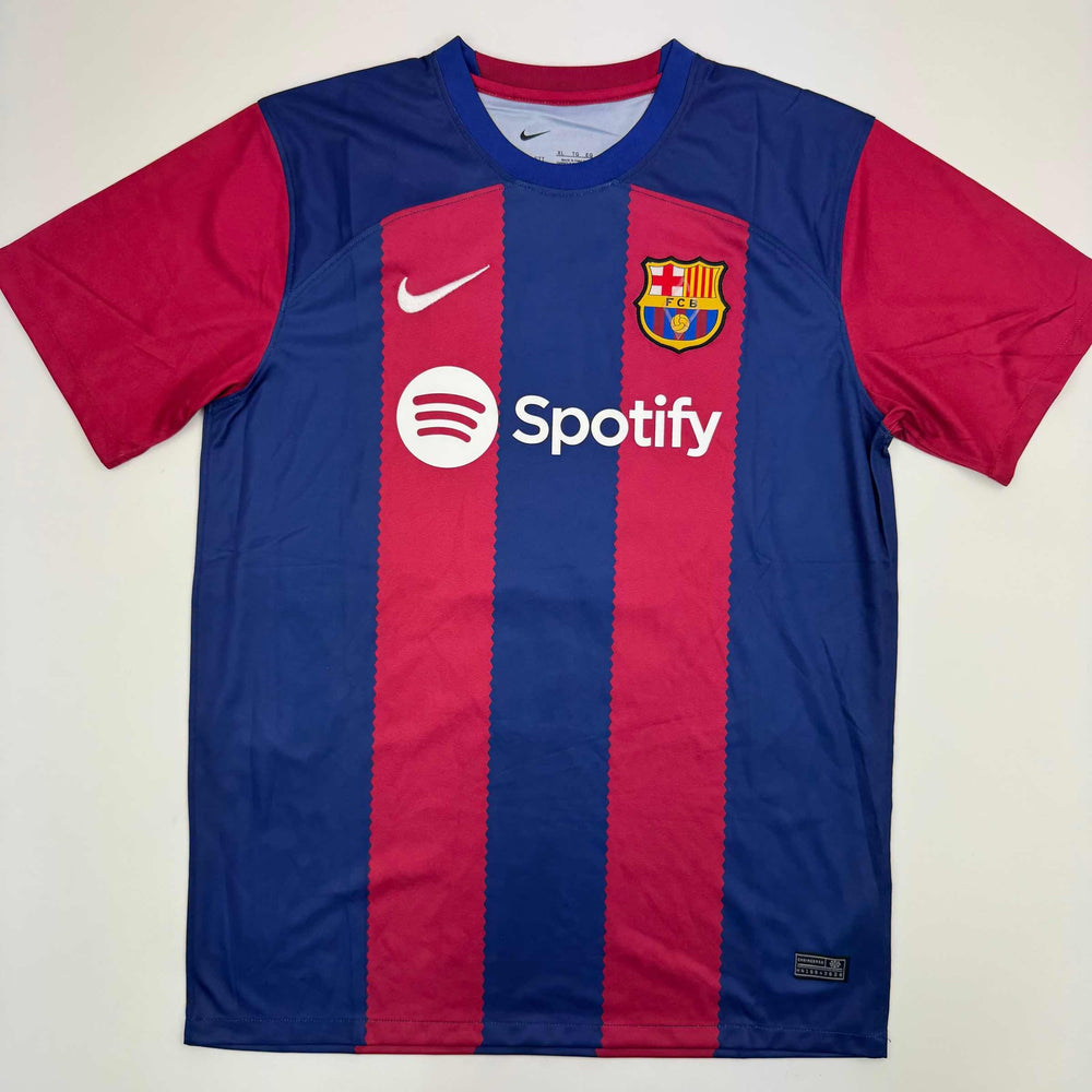 Autographed/Signed Gavi FC Barcelona Blue Soccer Jersey Beckett BAS COA (ONLINE ORDER ONLY)