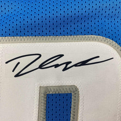 Facsimile Autographed D'Andre Swift Detroit Blue Reprint Laser Auto Football Jersey Size Men's XL (ONLINE ORDER ONLY)