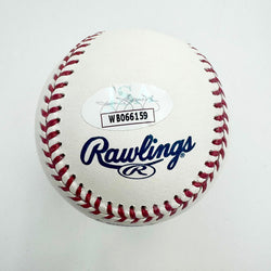 Autographed/Signed Rafael Devers Rawlings Official Major League ROML Baseball JSA COA (ONLINE ORDER ONLY)