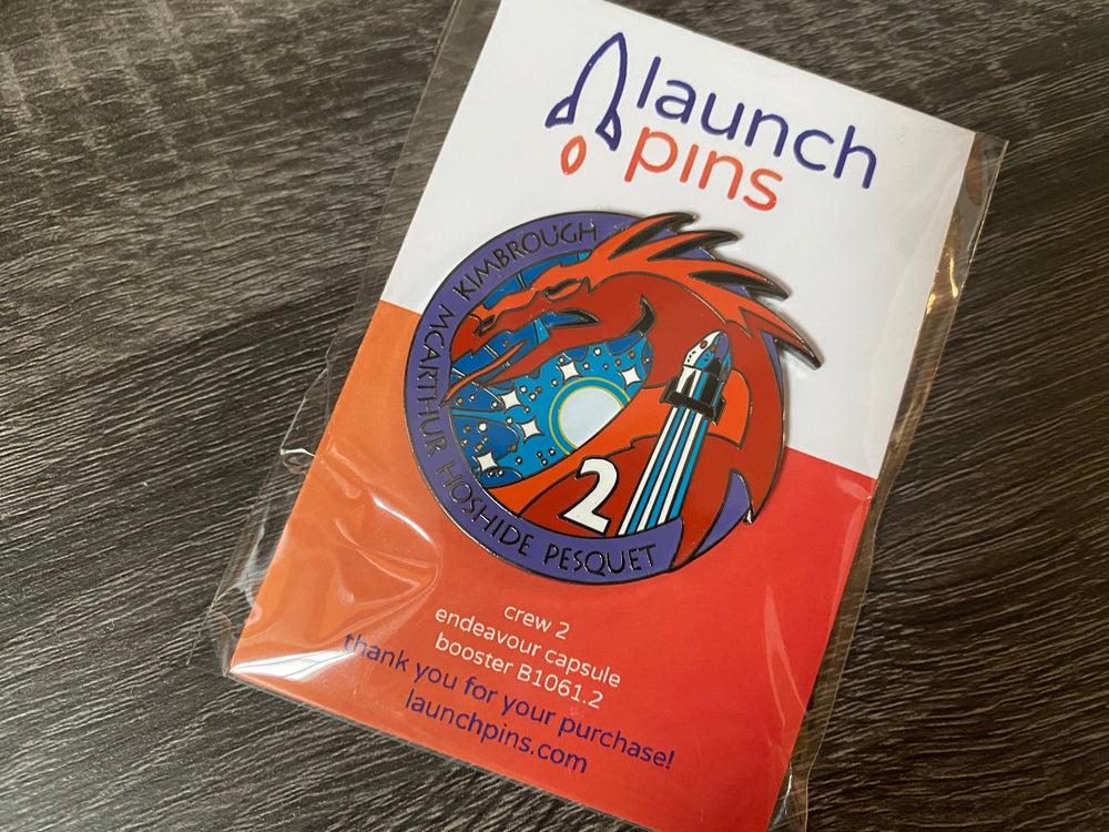 NASA Crew-2 USCV-2 Mission Patch Hard Enamel Pin (ONLINE ORDER ONLY)