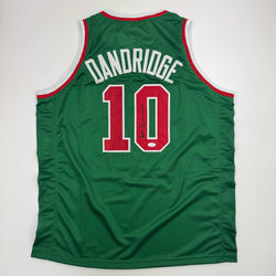 Autographed/Signed Bob Dandridge Milwaukee Green Basketball Jersey JSA COA (ONLINE ORDER ONLY)